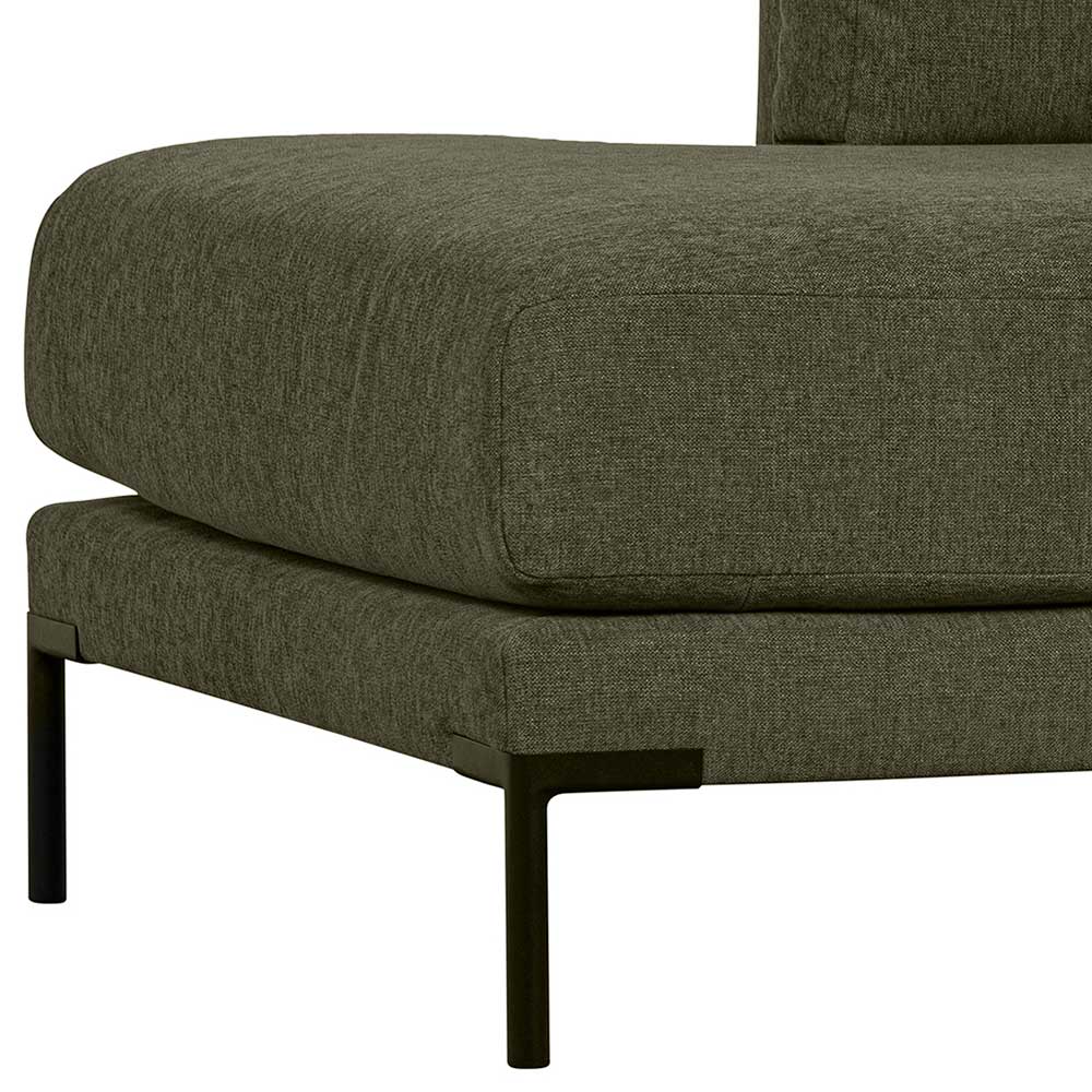 Modulare Sofa Chaiselongue Skaceto in Dunkelgrün Lehne rechts