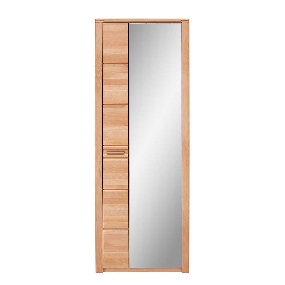 Garderobenschrank Donnira mit Spiegeltür 201 cm hoch