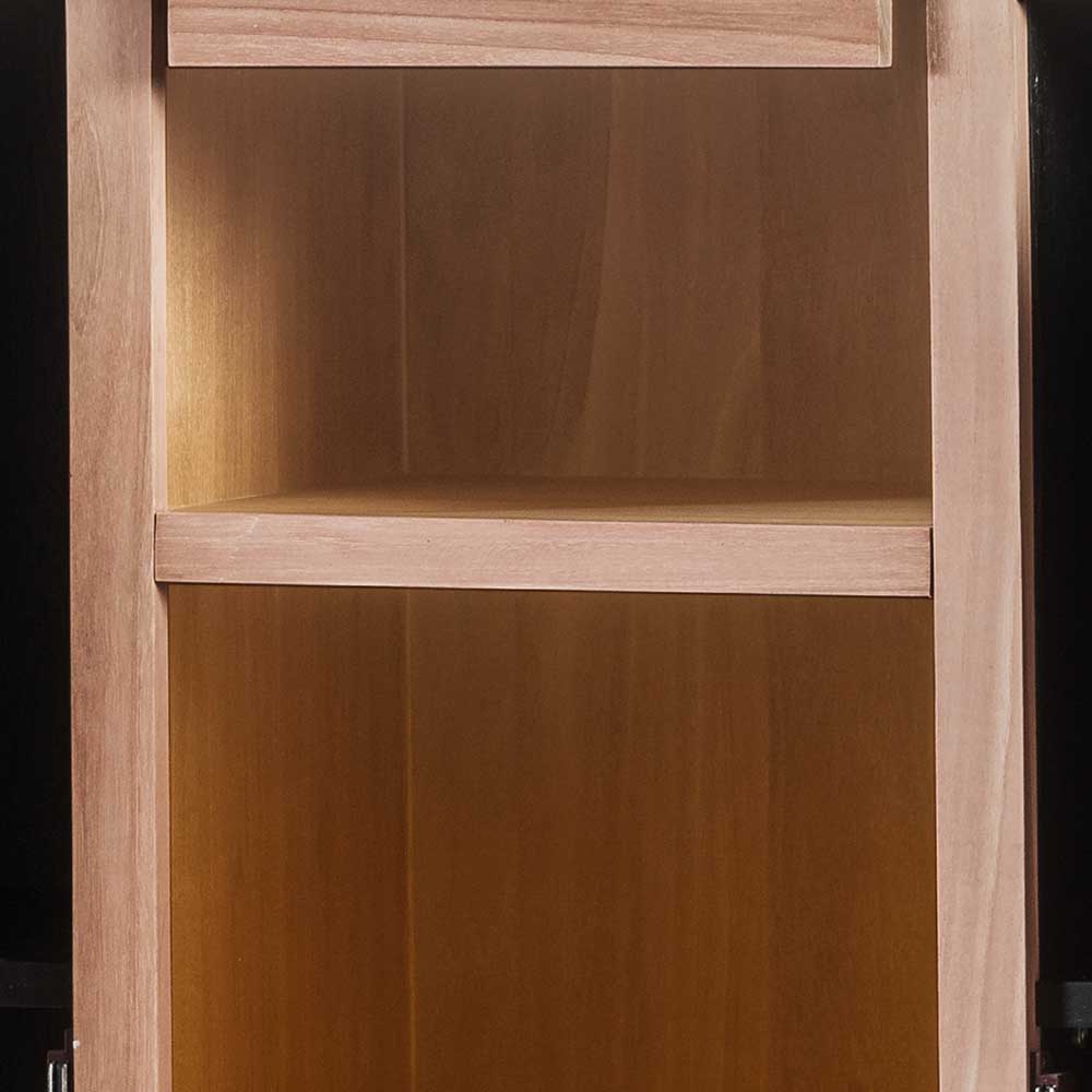 Highboard Atamba in Teakfarben 150 cm hoch