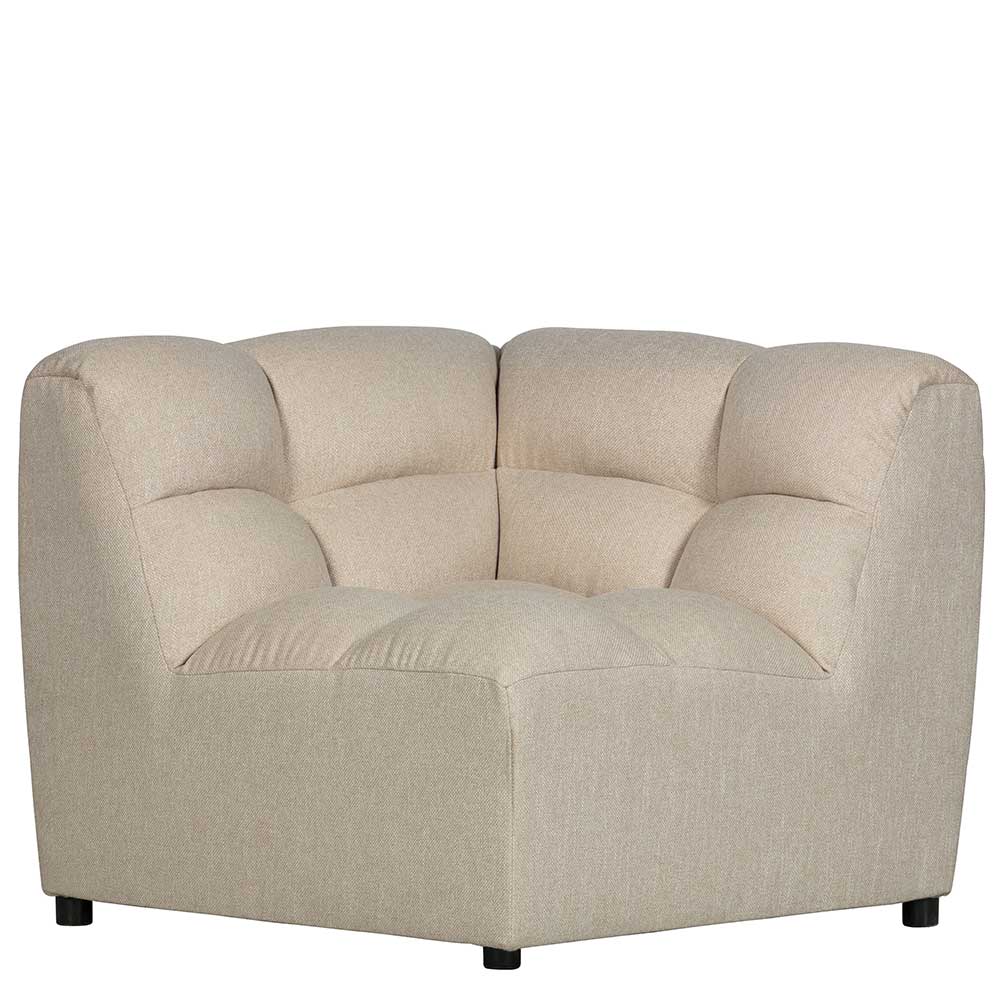 Modulares Ecksofa Maganda mit Nosagunterfederung Stoffbezug Beige