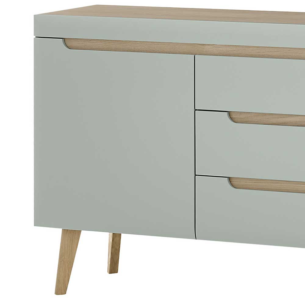 Sideboard Casmas im Skandi Design mit drei Schubladen