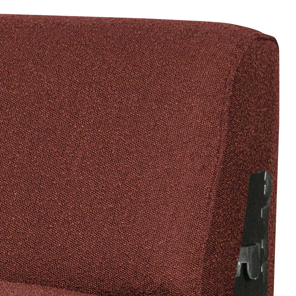 Modulsofa Element Ricarda in Kastanienfarben aus Boucle Stoff