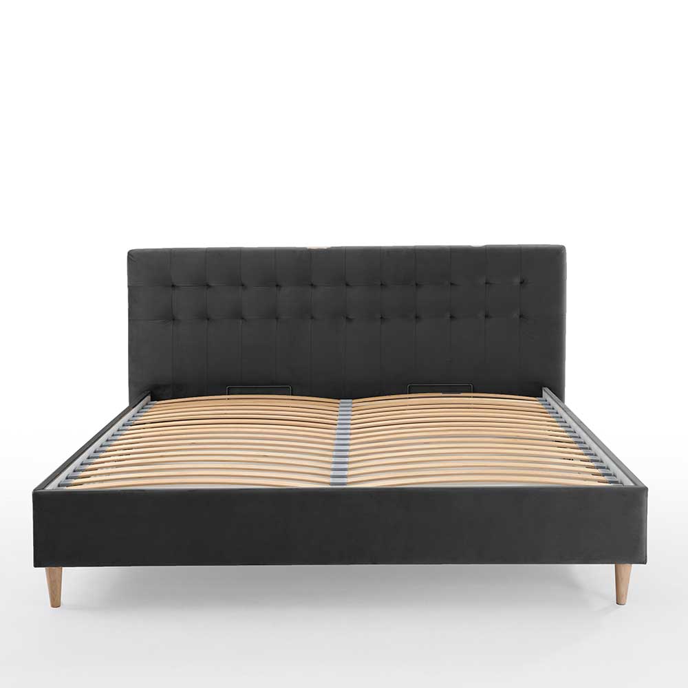 Doppel Bett Balcanov in Dunkelgrau - modernes Design