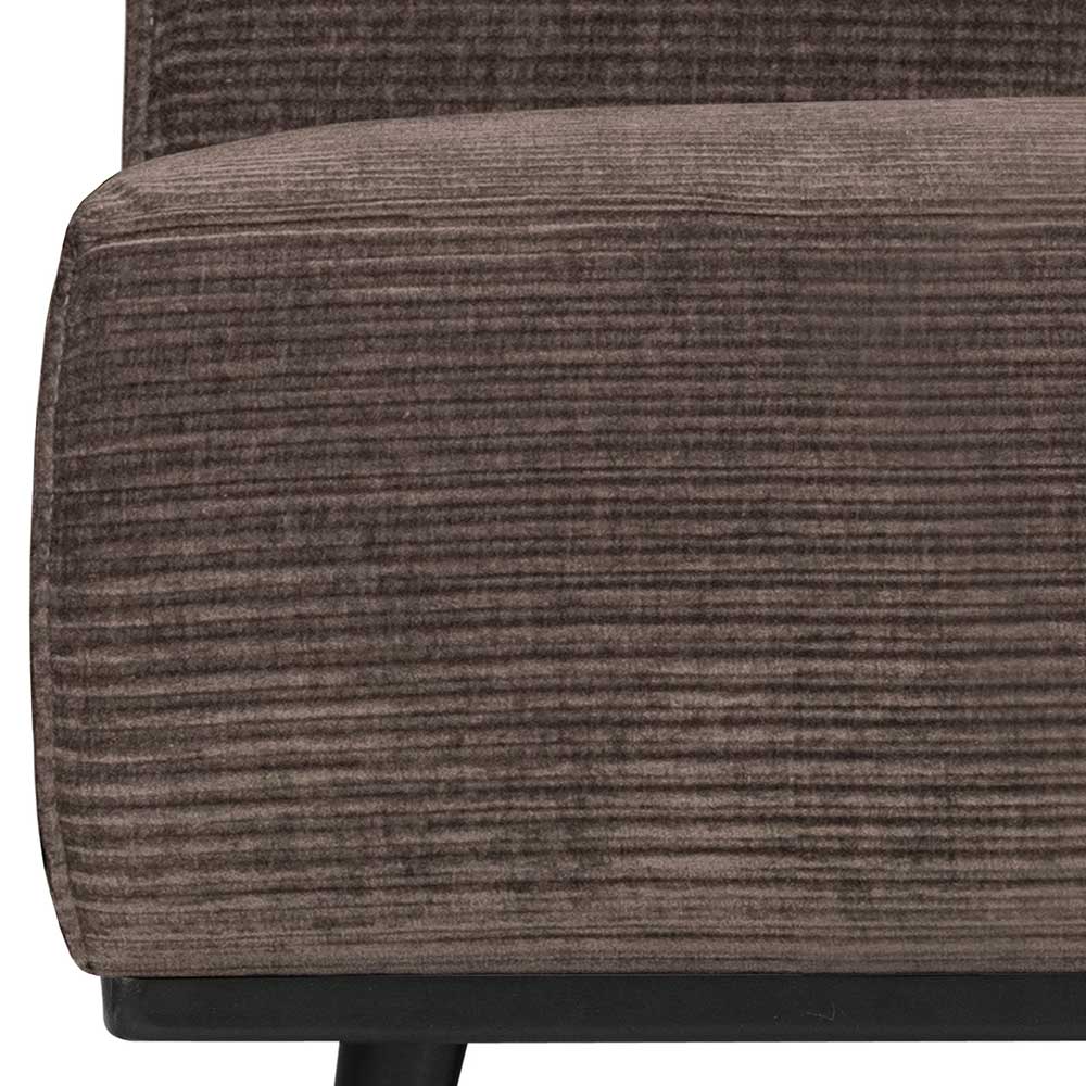 Sofa Element Einsitzer Suzannas in Taupe aus Cordstoff