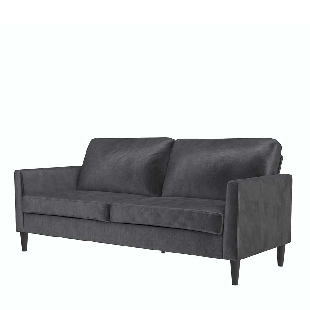 Dunkelgraues Wohnzimmer Sofa Contreros in modernem Design 188 cm breit