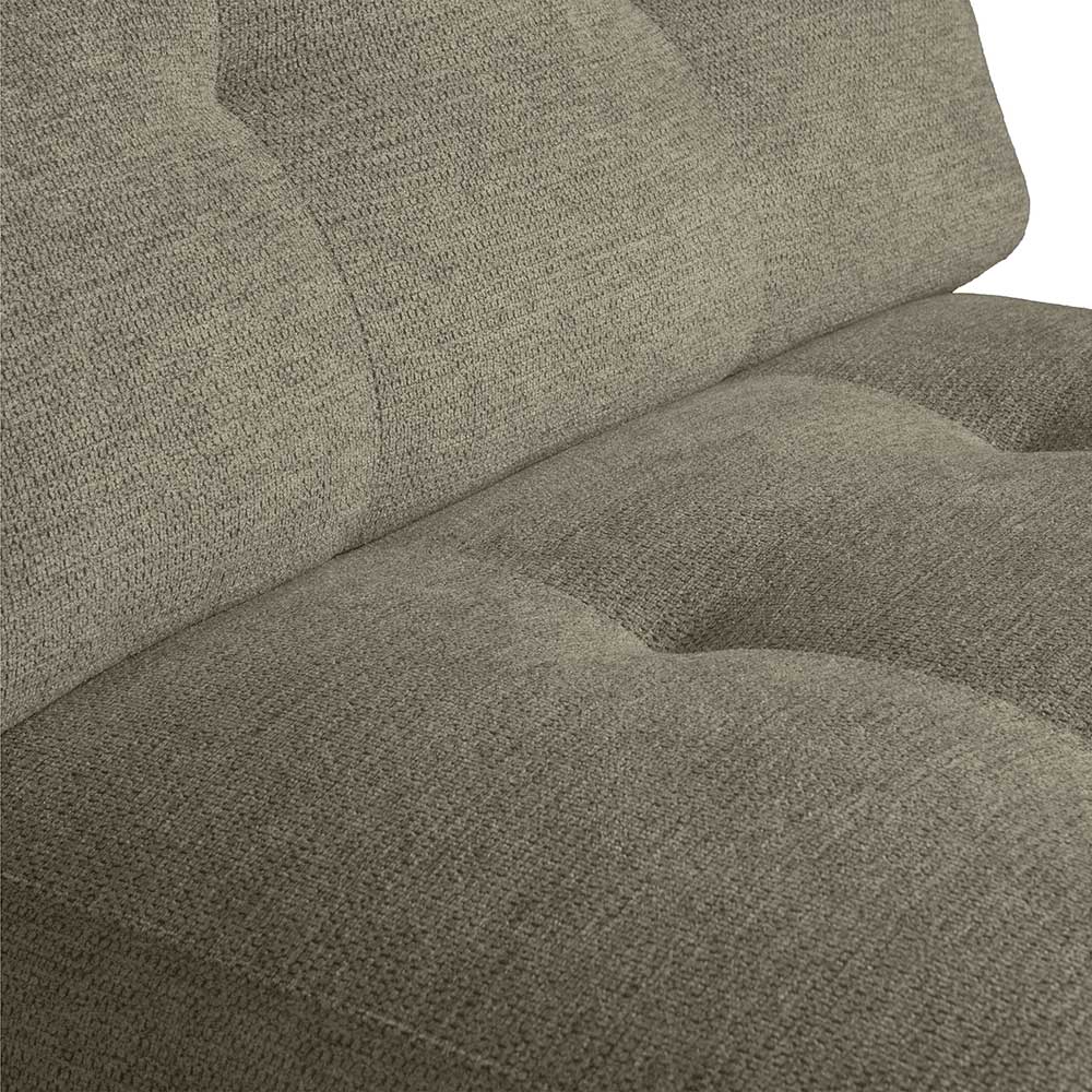 Modernes Sofa Modul Chenille Romance in Blassgrün 90 cm breit