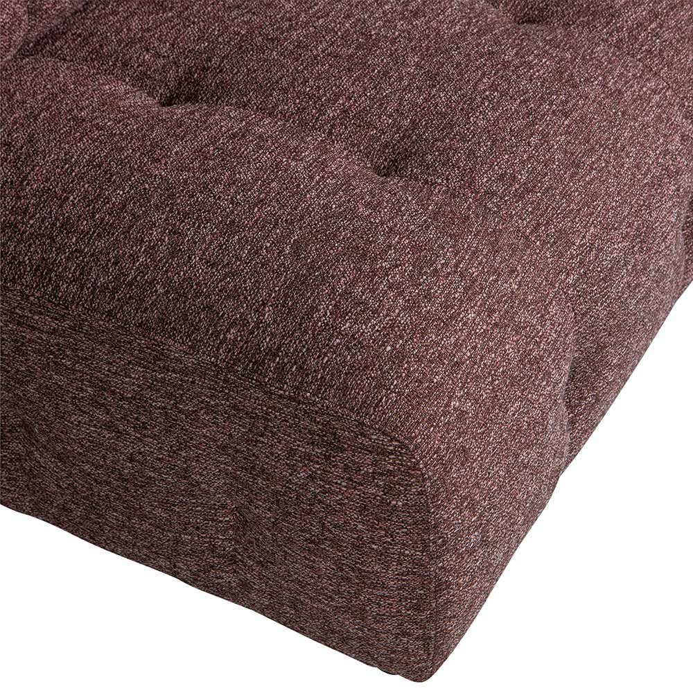 Modulares Couch Element Rasfera in Mauve aus Strukturstoff 90 cm breit