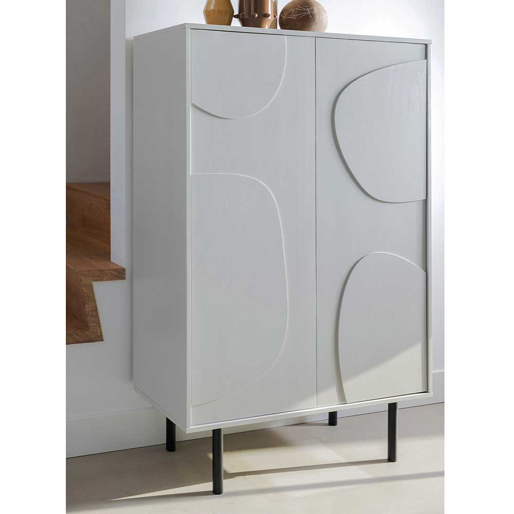 Highboard Schrank Pamela in modernem Design - Hellgrau