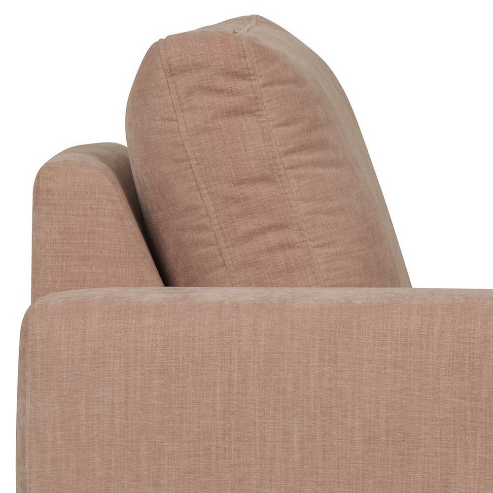 Rosa Modulsofa Oktamian in modernem Design mit vier Sitzplätzen