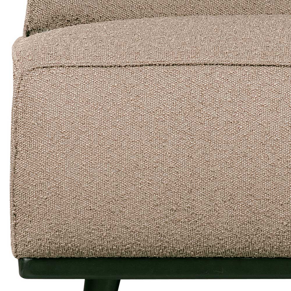 Modulsofa Element Addagio in modernem Design aus Boucle Stoff und Holz