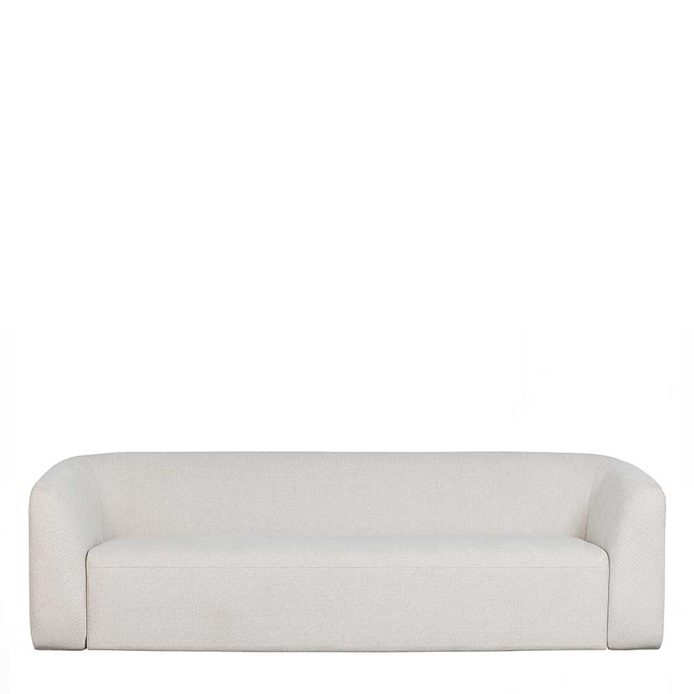 Skandi Design Dreisitzer Couch Xenata in Cremefarben 240 cm breit