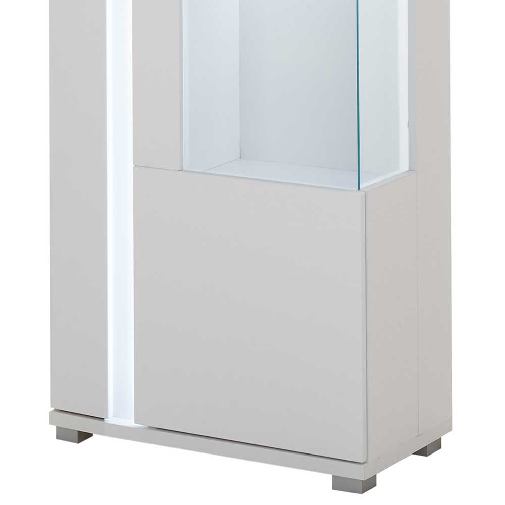 Vitrine Constantin mit LED Beleuchtung und Glastür