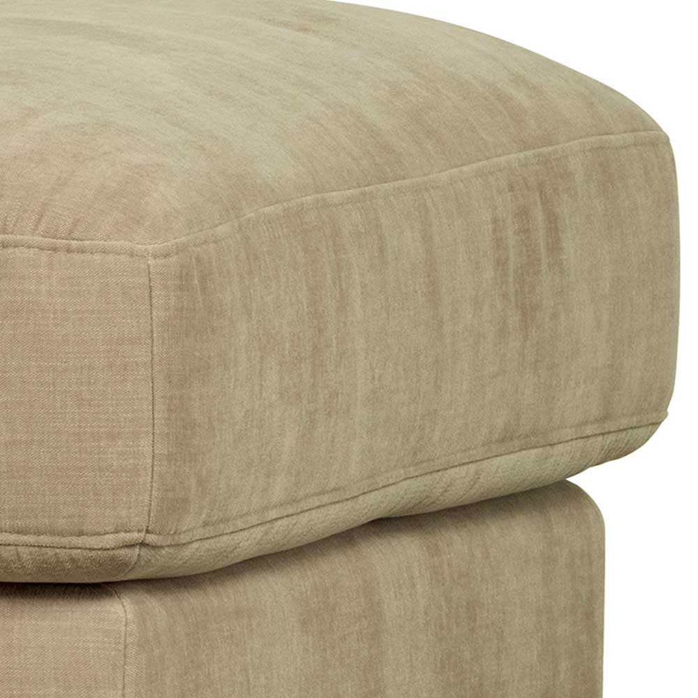 Hocker für Modulsofa Pilamonia in Beige mit 44 cm Sitzhöhe