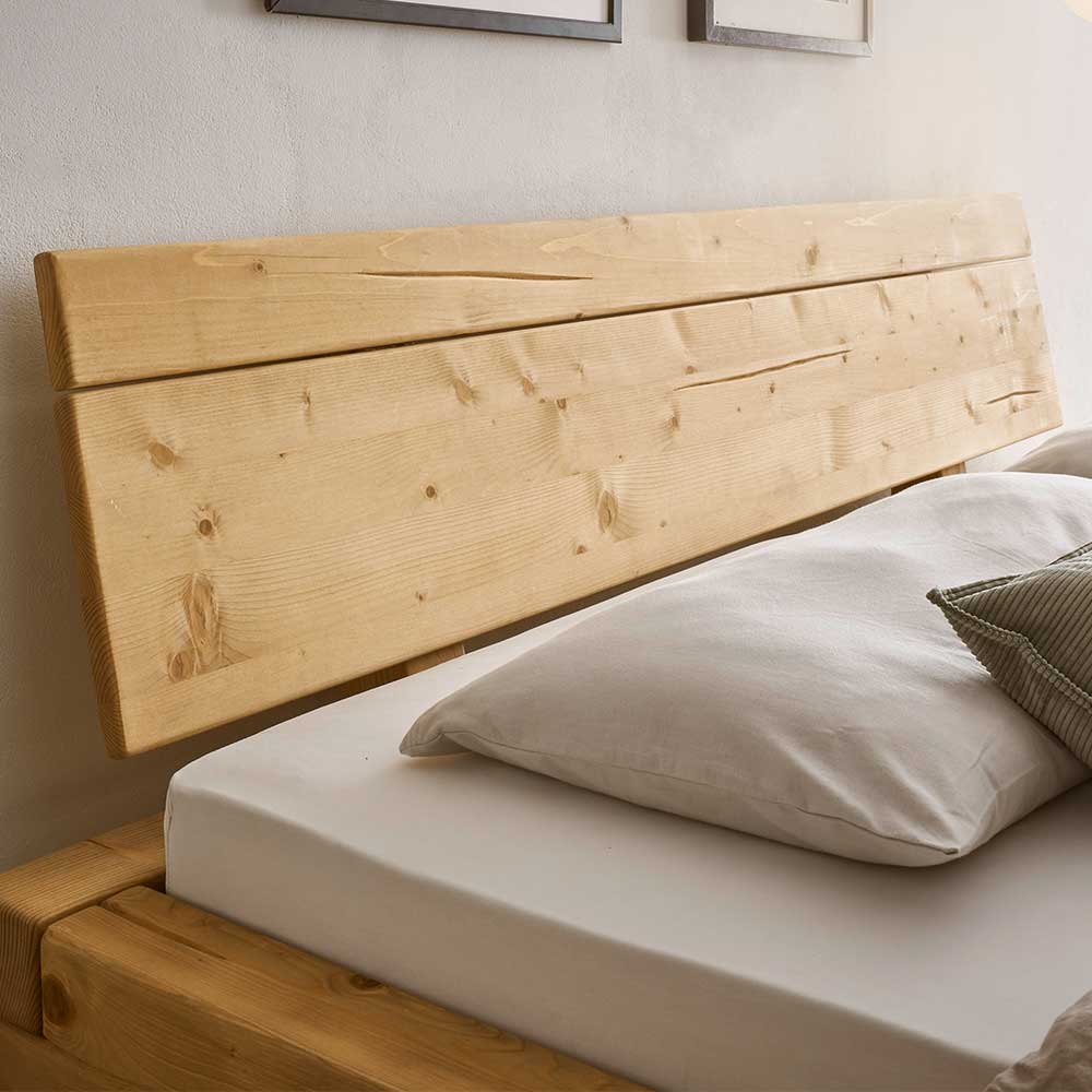 Doppel Bett Linnea aus Fichte Massivholz im Landhausstil