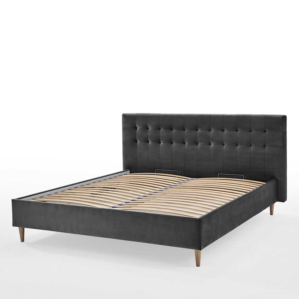 Doppel Bett Balcanov in Dunkelgrau - modernes Design