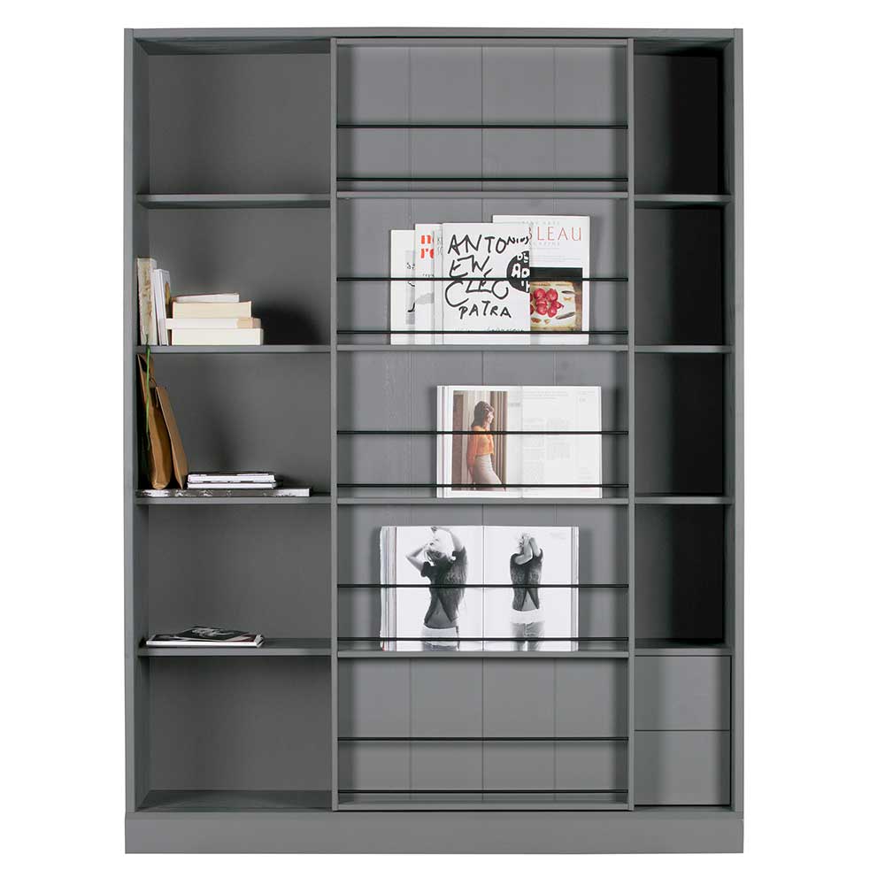 Skandi Design Schiebetürenschrank Alican in Grau 150 cm breit