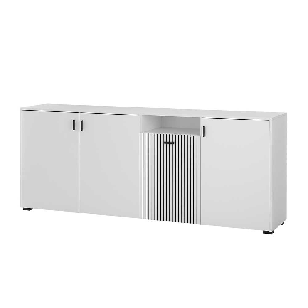 Sideboard Paros in Weiß in modernem Design