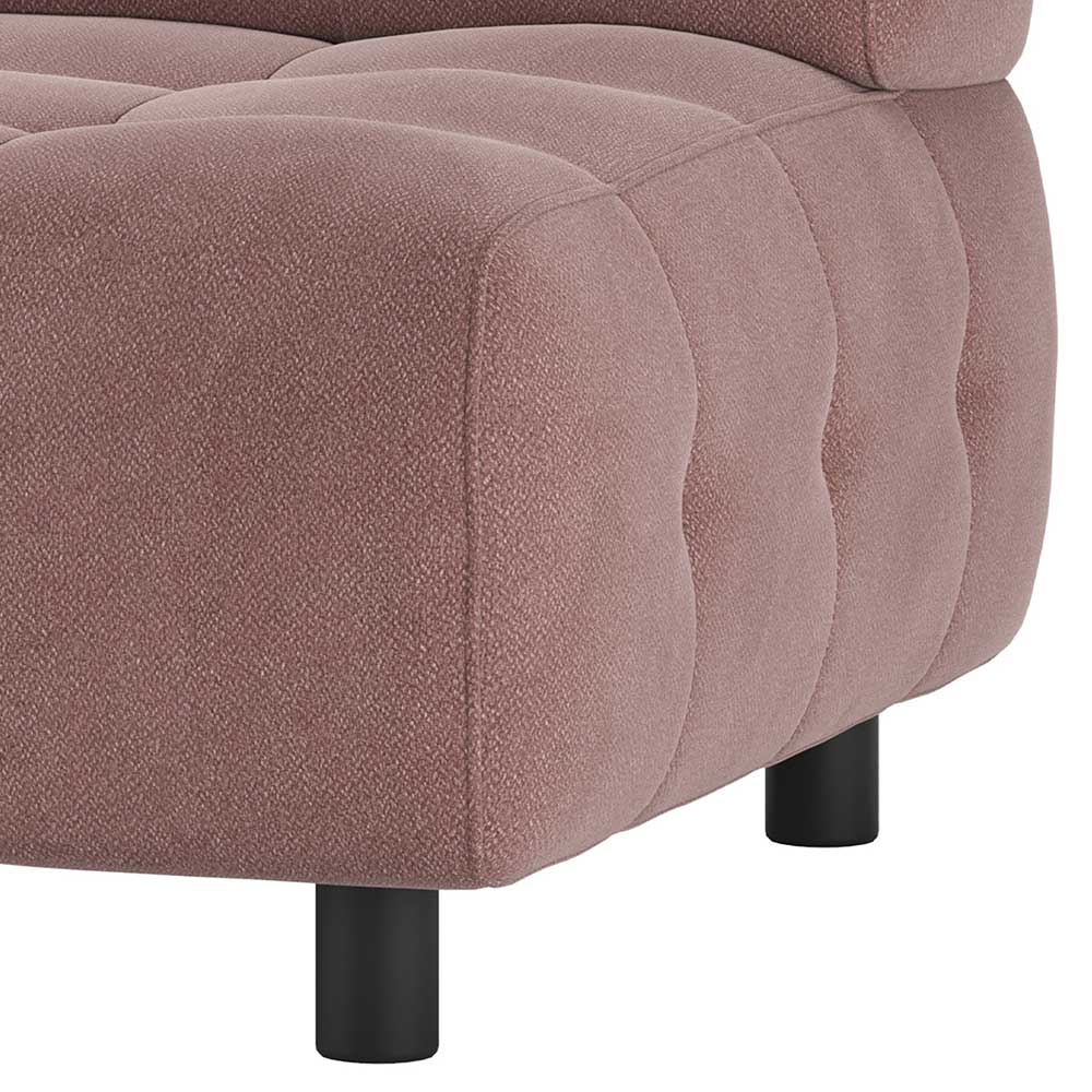 Modulsofa Element 90 cm breit Petrolina in modernem Design - Mauve Webstoff