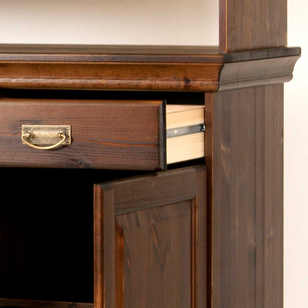 Wohnzimmer Buffetschrank Valhion im Kolonialstil 168 cm hoch