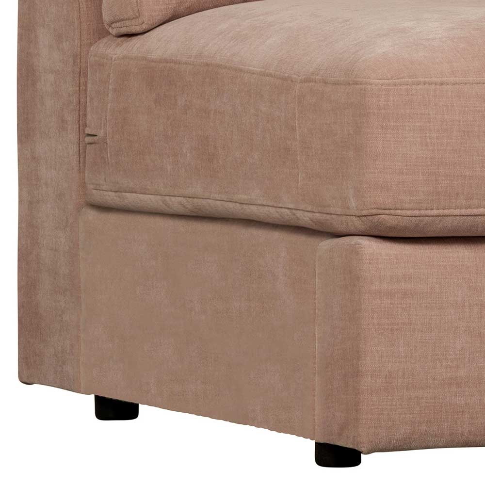 Moderne Modulsofa Element Couch Oktamian in Rosa Einsitzer