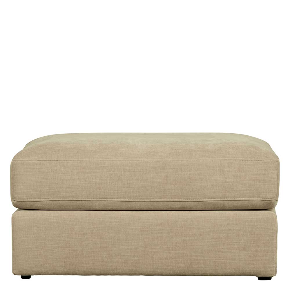 Hocker für Modulsofa Pilamonia in Beige mit 44 cm Sitzhöhe