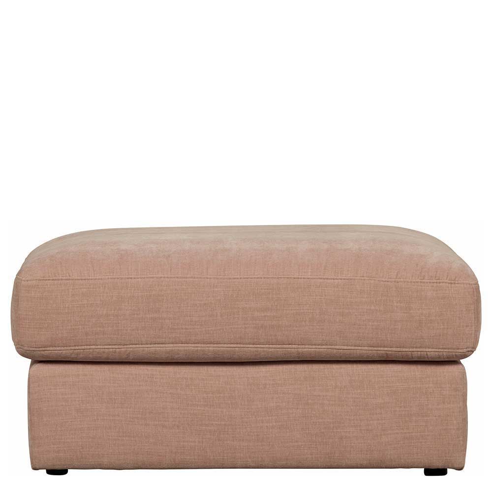 Rosa Modulsofa Oktamian in modernem Design mit vier Sitzplätzen