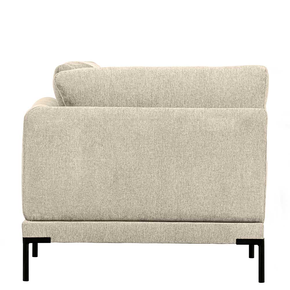 Eckelement Modul Sofa Imdyano in Beige mit Vierfußgestell aus Metall