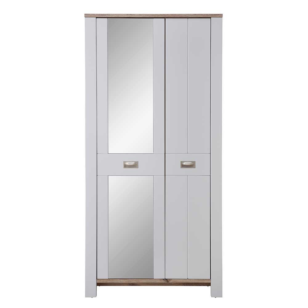 Landhausstil Jackenschrank Perleberg 98 cm breit und 201 cm hoch