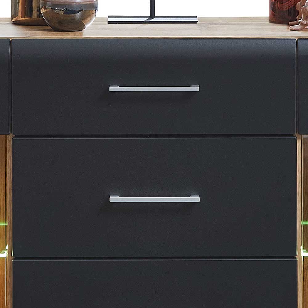 Esszimmersideboard Beldar in modernem Design mit LED Beleuchtung