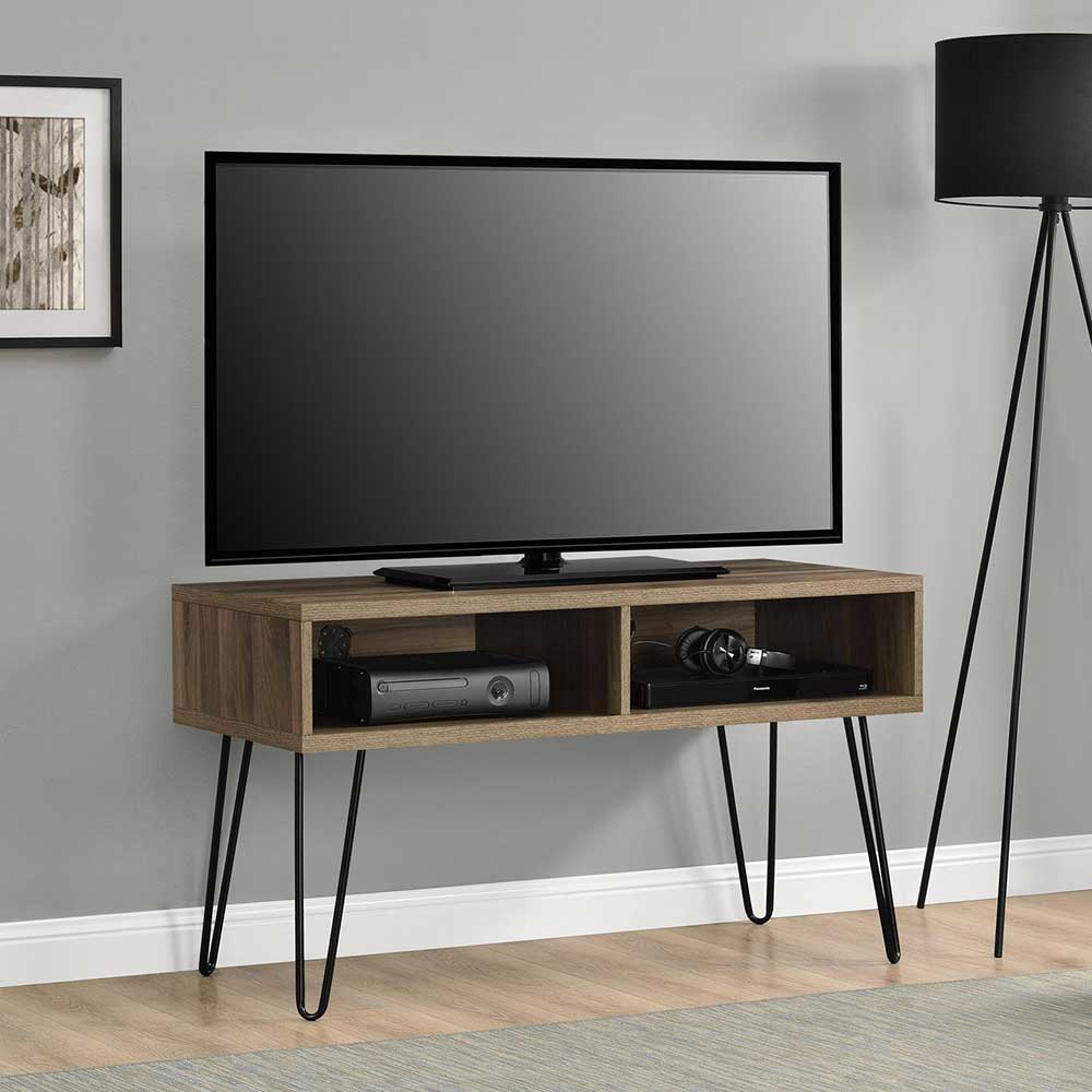 TV Board Fabric mit Metall Hairpin Gestell in modernem Design