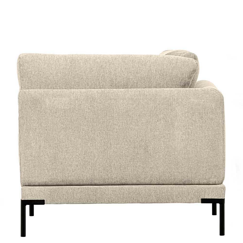 Modul Sofa Beige Imdyano 400 cm breit mit Gestell aus Metall (fünfteilig)