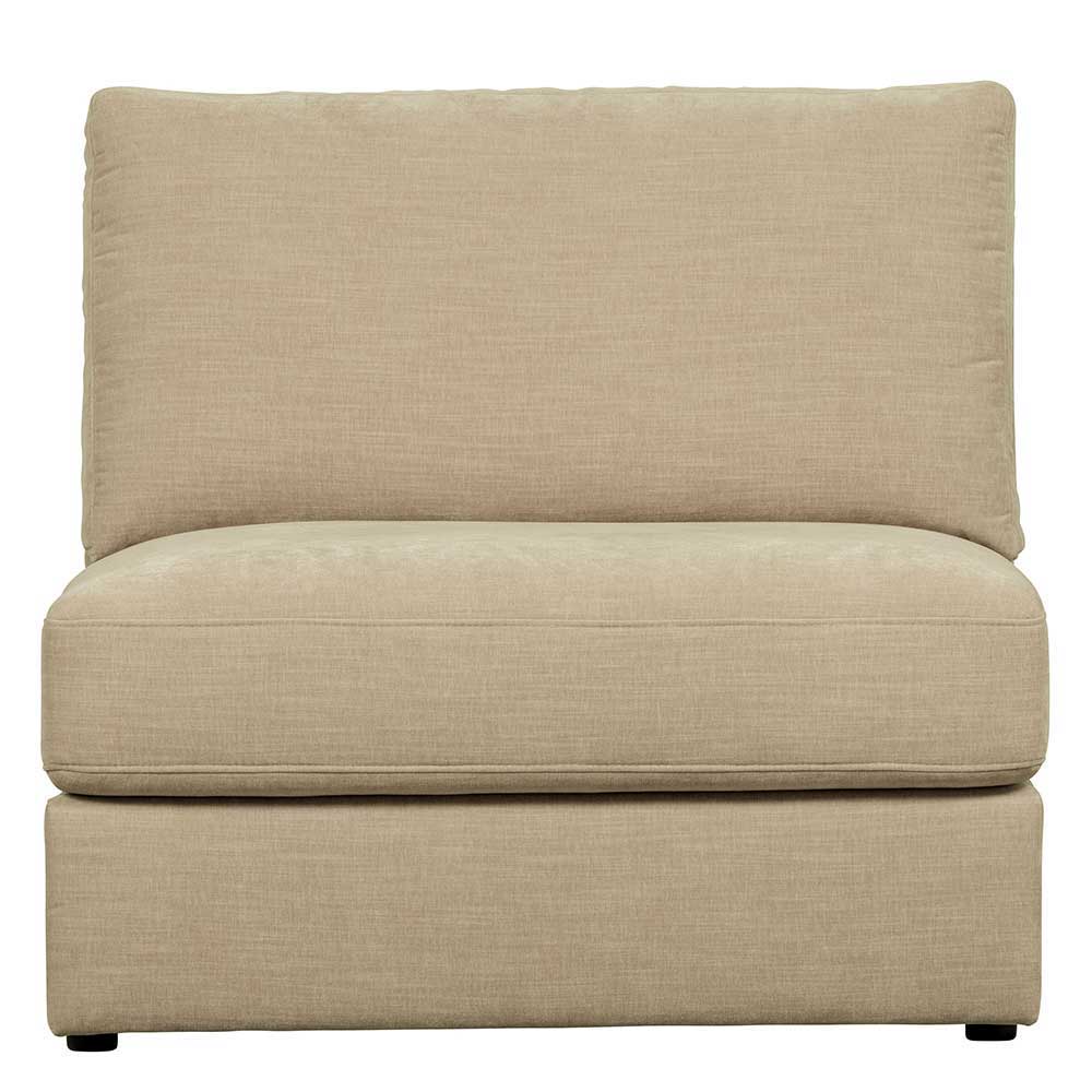 Sofa Kombination Pilamonia mit fünf Modulen in Beige Webstoff