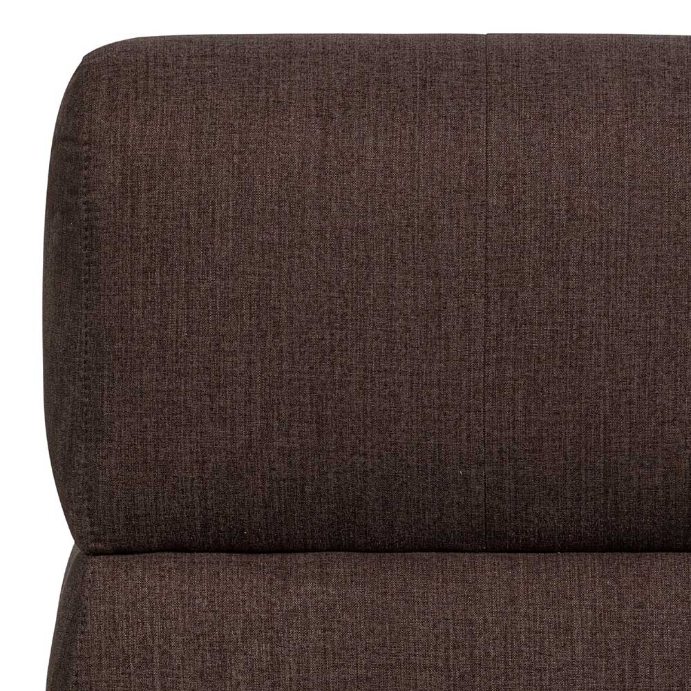 Couch Element Flachgewebe Mareida in Graubraun 90 cm breit