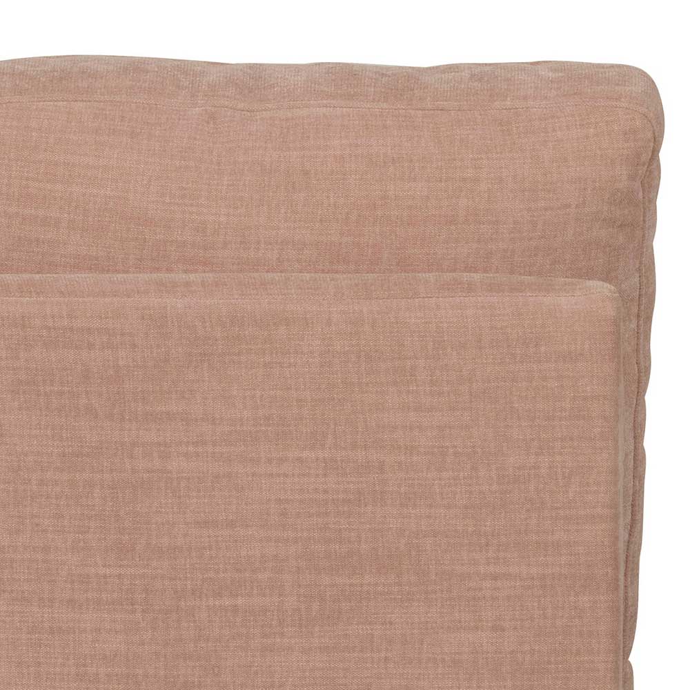 Modulsofa Abschluss Element rechts Oktamian in Rosa aus Webstoff