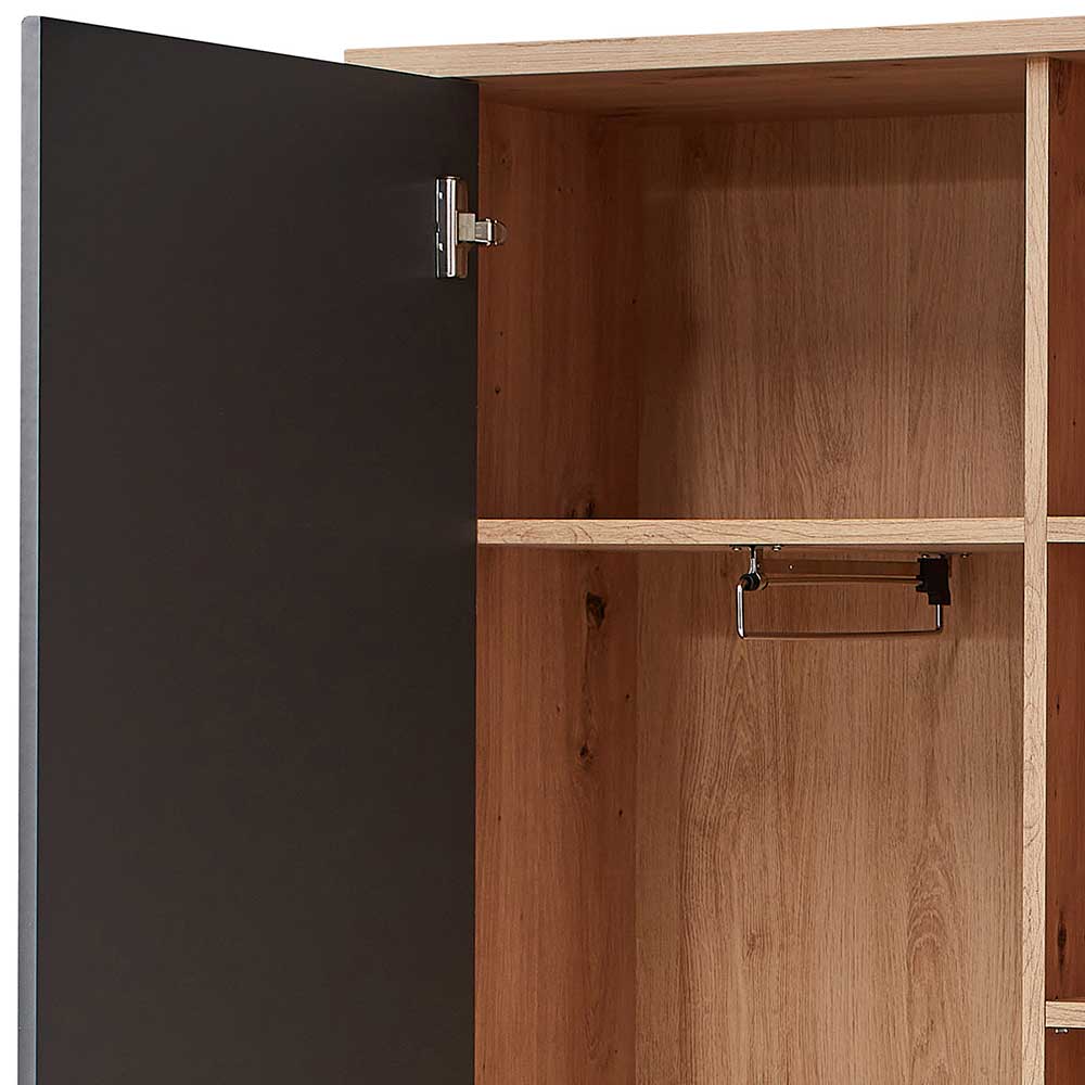 Garderobenschrank Barossio mit Spiegeltür 193 cm hoch