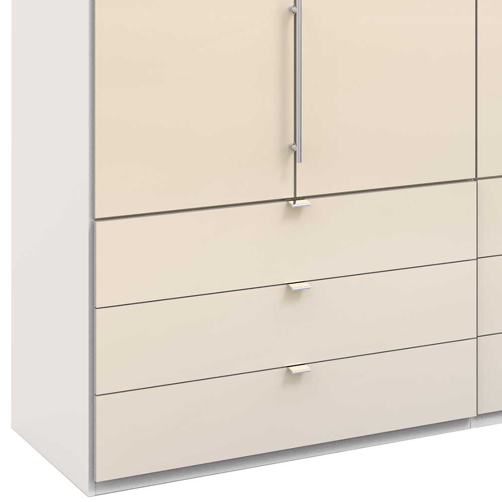 Riesiger Schrank Invelita in Creme Weiß mit Falttüren