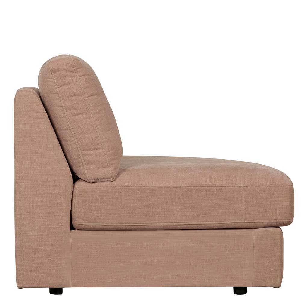 Rosa Modulsofa Oktamian in modernem Design mit vier Sitzplätzen