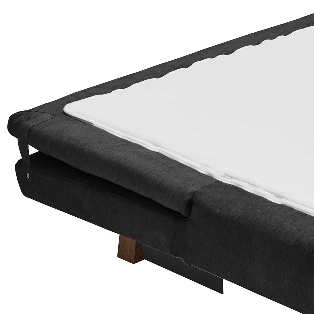 Modernes Sofabett Jacopo in Schwarz und Eichefarben