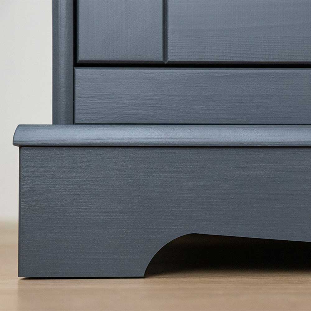 Sideboard Zuverno aus Kiefer Massivholz in Grau und Eichefarben