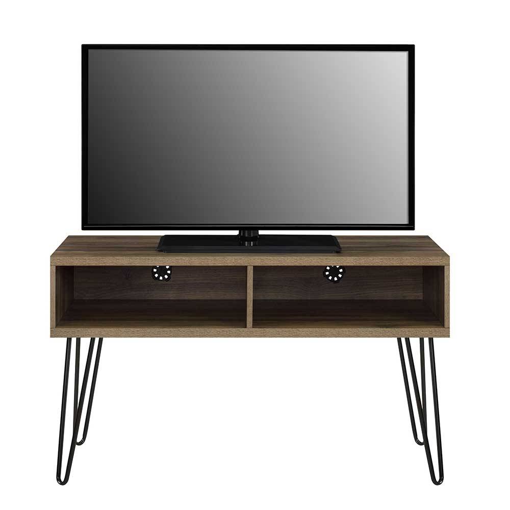 TV Board Fabric mit Metall Hairpin Gestell in modernem Design