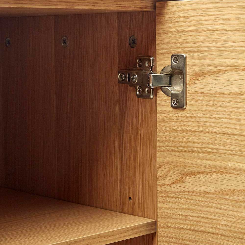 Großes Highboard Zoryac in modernem Design - Eichefarben