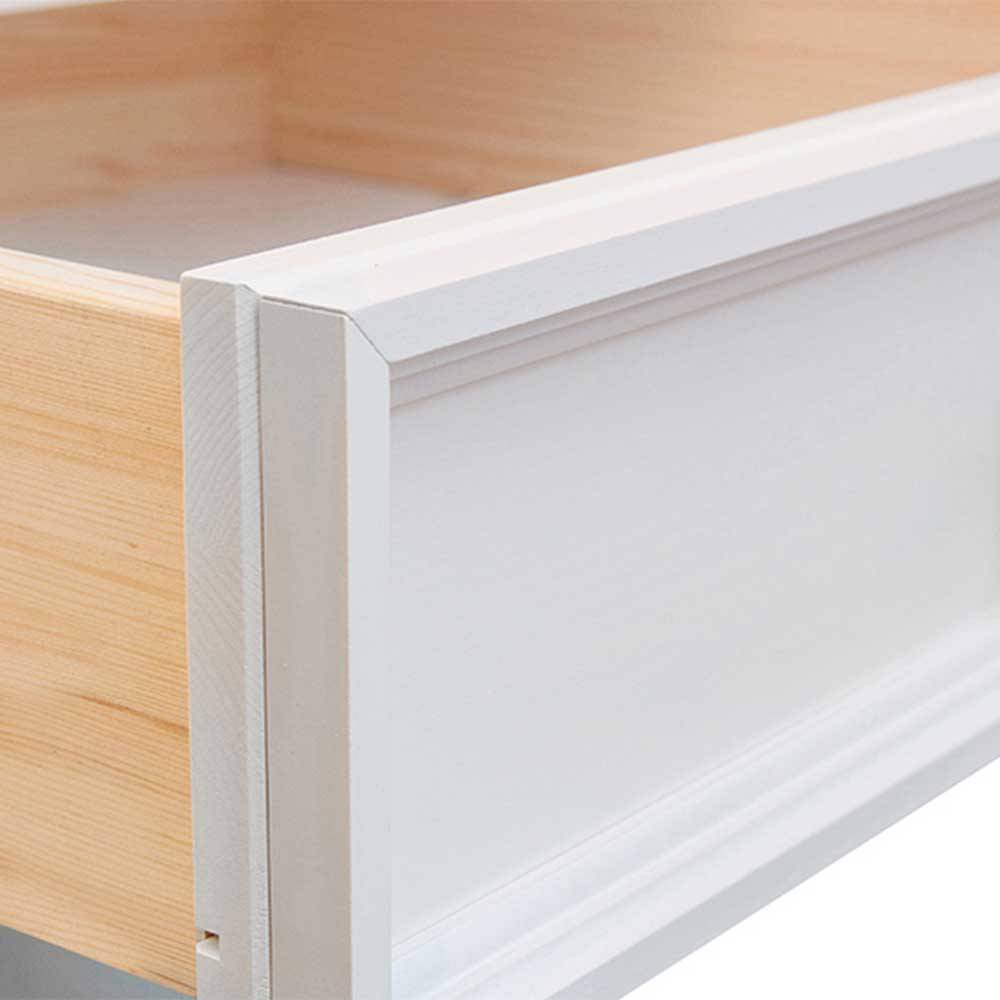 Highboard Corao im Landhausstil mit drei Schubladen