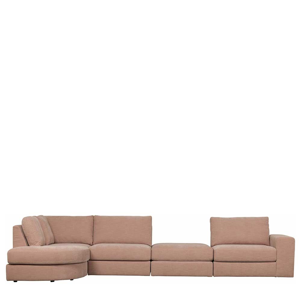 Rosa Couchhocker Oktamian für Modulsofa 44 cm Sitzhöhe