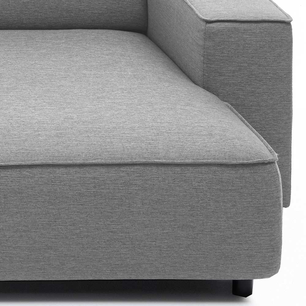 Hellgraue Couchlandschaft Yaderra 324 cm breit und 195 cm tief