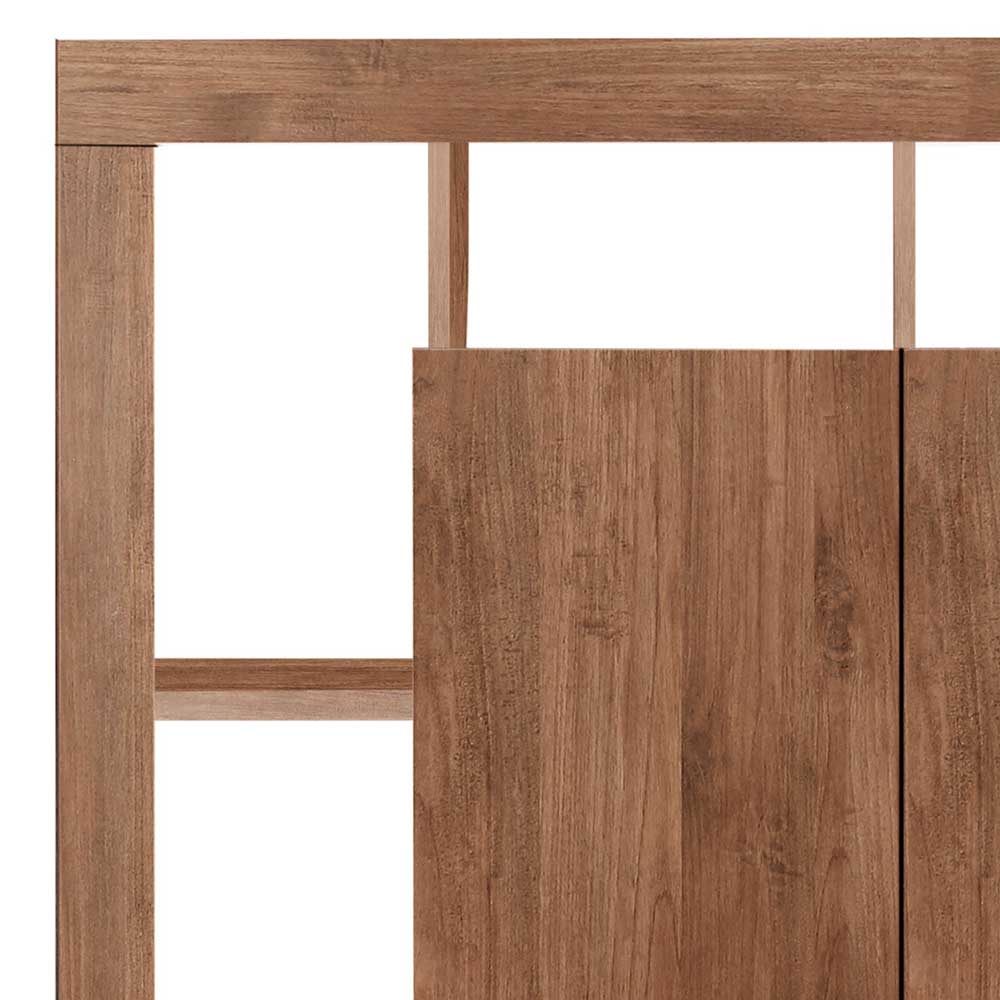 Wohnzimmer Hochschrank Rovert in modernem Design mit offenen Fächern