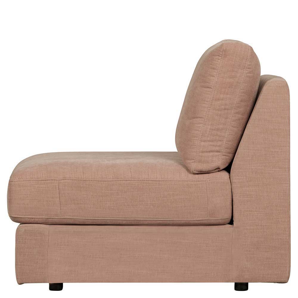 Rosa Modulsofa Oktamian in modernem Design mit vier Sitzplätzen