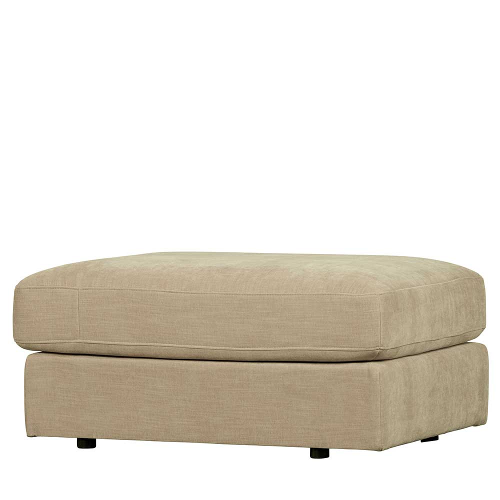 Hocker für Modulsofa Pilamonia in Beige mit 44 cm Sitzhöhe