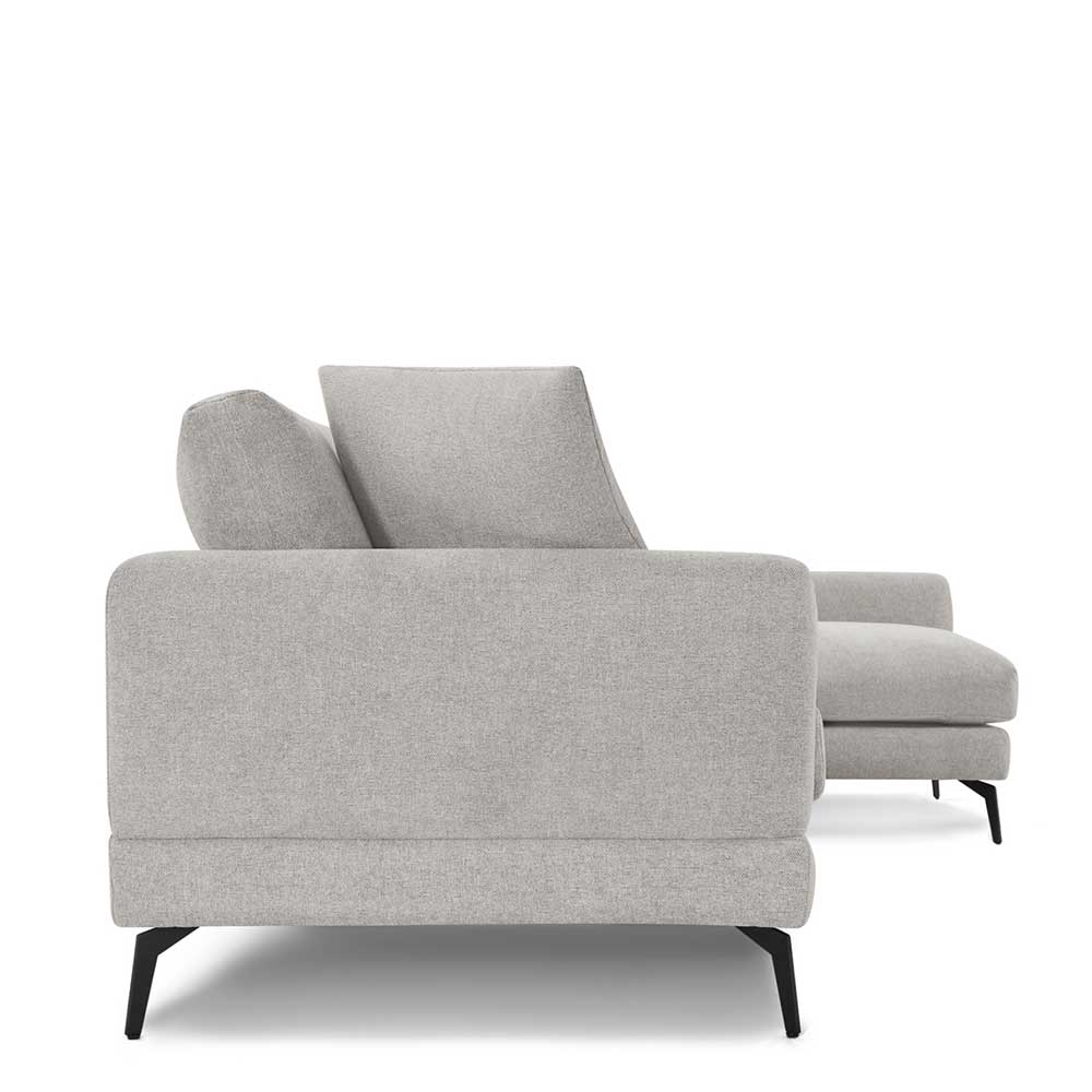 Ecksofa Ofelia in Hellgrau im Skandi Design