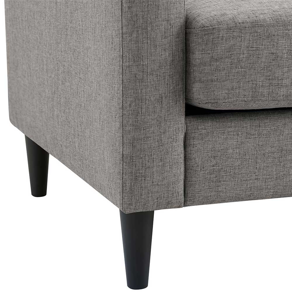 Graues Dreier Sofa Jakimo in modernem Design 188 cm breit