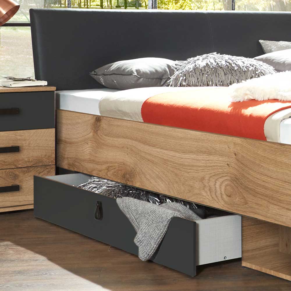 Stauraum Bett Latizia im Industry und Loft Stil Made in Germany